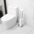 thumbnail image 5 of Bathroom Freestanding Toilet Paper Holder Stand with Reserver in Brushed Nickel, 5 of 19