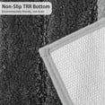 thumbnail image 3 of Striped Bathroom Rug Gradient Bath Mat Non-Slip Door Mats Soft Shaggy Thick Bath Rugs Absorbent machine washable Floor Mats for Bath Room, Toilet, Bedroom, Kitchen，20''x 32''，Gray, 3 of 6