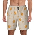 thumbnail image 2 of Picia Squirrel Animal pattern Mens Swim Trunks with Compression Liner Stretch Beach Shorts Quick Dry with Zipper Pockets No-Chafing Board Shorts-Medium, 2 of 9