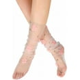 thumbnail image 6 of Dalrosia Women Girls Lace Socks Sheer Loose Socks Decorated Mesh Tulle Socks Transparent See Through Lace Slouch Socks, 6 of 6