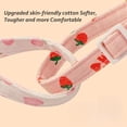 thumbnail image 4 of 2 Pack Cute Cat Collars with Strawberry & Heart Pendant - Cotton Breakaway Safety Collars for Kittens, Adjustable with Bell, Pink & White Style for Girl Cats, 4 of 7