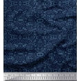 thumbnail image 1 of Soimoi Blue Cotton Jersey Fabric Blocks Block Decor Fabric Printed BTY 64 Inch Wide, 1 of 3