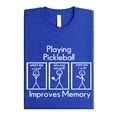 thumbnail image 4 of Funny Pickleball Shirt Playing Pickleball Improves Memory Unisex Gift Tee for Players Vintage Royal Shirt Adult Medium, 4 of 8