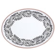 thumbnail image 3 of INFUSE 2 Piece Lebrillo Pattern Melamine Serving Platters Trays Set for Outdoor Parties Entertaining, Black, 3 of 5