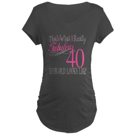 

CafePress - 40Th Birthday Gifts Maternity Dark T Shirt - Maternity Dark T-Shirt