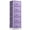 Purple, variant on Sorbus Narrow 5-Drawer Dresser Nightstand, Purple, Steel Frame, Wood Top