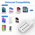 thumbnail image 4 of USB Wall Charger 10-Port USB Charger Station with Rapid Charging Auto Detect Technology Safety Guaranteed Family-Sized Smart USB Ports for Multiple Devices Smart Phone Tablet Laptop Computer, 4 of 7