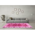 thumbnail image 3 of Ahgly Company Indoor Round Oriental Pink Traditional Area Rugs, 5' Round, 3 of 4