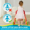 thumbnail image 4 of Joyfy 2 in 1 Baby Learning Walker, Baby Stand Learning Toys 6-12 Months, Educational Toys for 1 Year Old, Push Walker Gift with Wheels for Infant Boys Girls, 4 of 9