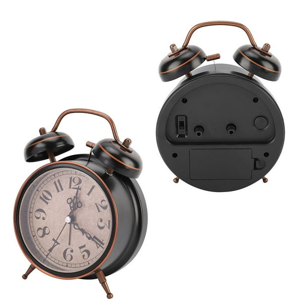 Reloj despertador, reloj despertador retro de 4 pulgadas, reloj despertador retro, reloj de doble campana, el mejor de su clase