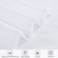 thumbnail image 5 of Rectangle Tablecloth Washable Polyester Table Protector White 71" x 55", 5 of 8