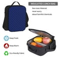 thumbnail image 5 of Pofeuu Navy Blue Print Backpack Travel Backpacks With Lunch Bag Pencil Bag Set 3 pcs Set Cartoon Backpack, 5 of 7