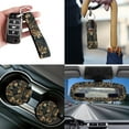 thumbnail image 5 of XYZCANDO Dead Branch Print Car Seat Cover Steering Wheel Cover Seat Belt Cover Keychain Lipstick Cover Car Trash Can Center Mirror Cover Coasters Easy Installation Personalized Fit Most Car, 5 of 5