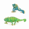 thumbnail image 2 of Figura de juguete con forma de camaleón realista de PVC para niños, 2 unidades, 2 of 2