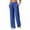 Navy, variant on Women's Work Pants High Waisted Versatile Straight Track Pants Stretch Baggy Daily Athletic Pants