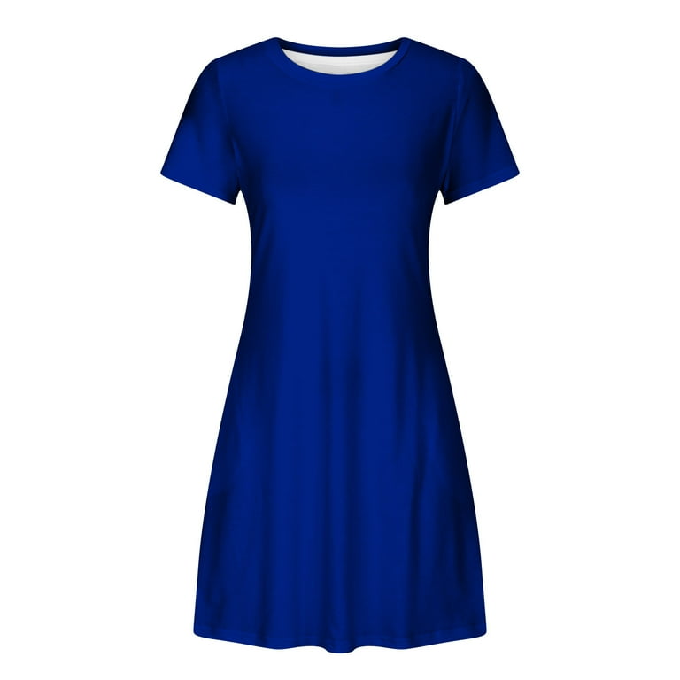 Erwazi Women's Casual Summer Dress Short Sleeve T Shirt Dress
