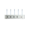 thumbnail image 2 of CLEVER BRIGHT Smart USB Charging Dock Station 4 USB 5V/ 4.1A Max Desktop Charger Stadnd for iPhone, iPad, Ect. CST004, White, 2 of 5