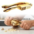 thumbnail image 1 of zhangmingg Home Kitchen Two In Aluminum Garlic Cutter Garlic Garlic Kitchen Garlic Presser compatible with Machine Garlic Handle Hand Held Food Chopper Stainless Steel Garlic round, 1 of 6