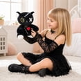 thumbnail image 6 of Gothic Cat Halloween Plush, Creepy Stuffed Animal Toy, Spooky Reborn Kitty Doll, Halloween Gifts for Teens Adults, 8.66 Inch, 6 of 7