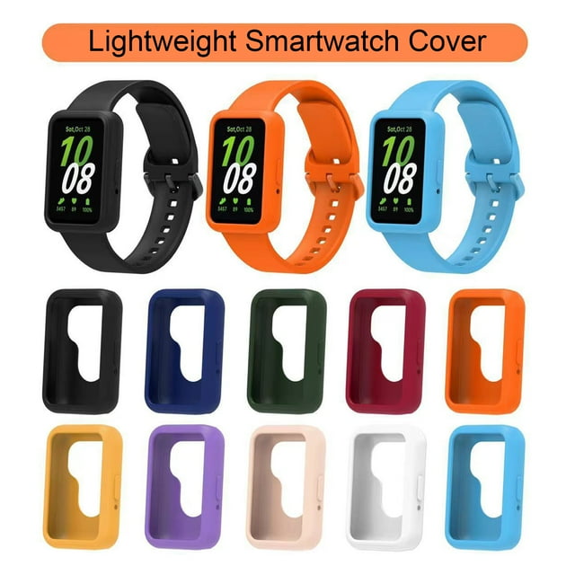 HEVIRGO 1PC Smartwatch Cas Silicone Antichoc Résistant à l'Usure Anti-Rayures Montre Écran Protecteur Installation Simple Montre Cas Anti-Chute Montre Cas Visage Couvre Compatible avec SamsungGalaxy Ajustement 3
