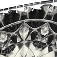 thumbnail image 3 of Black White Tie Dye Mandala Pattern Shower Curtain 84"x72" ,Bathroom Decorative Shower Curtains Set with 12 Hooks,Modern Waterproof Washable Shower Curtain, 3 of 6