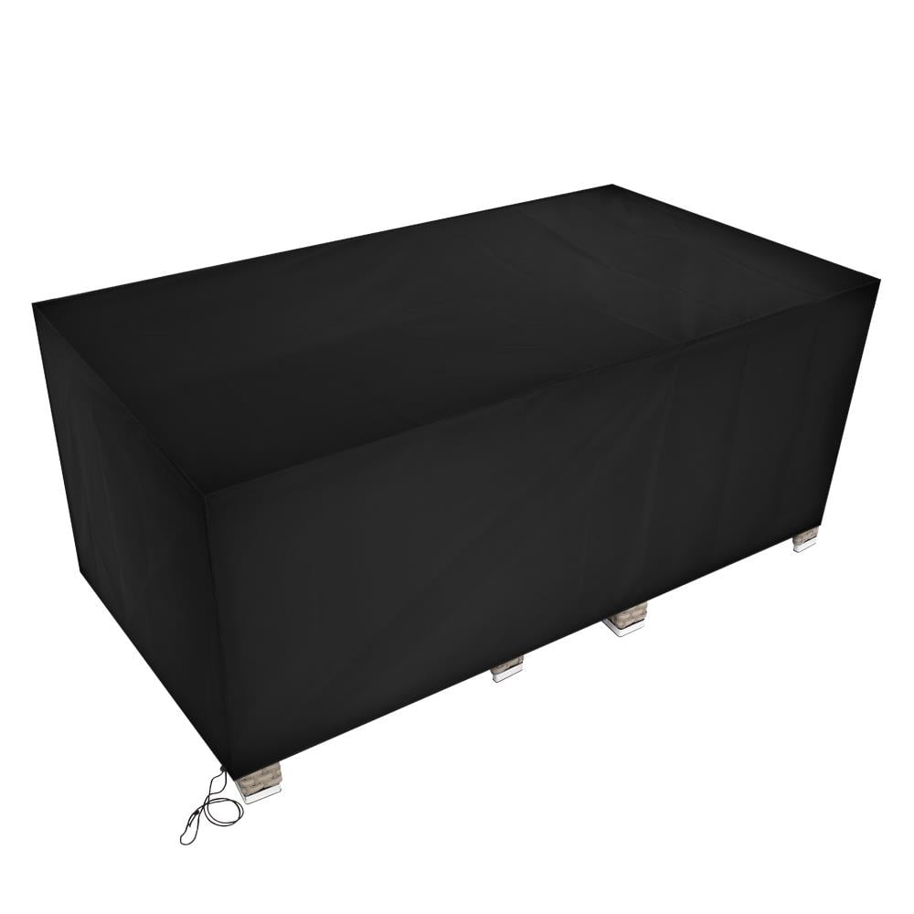 UBesGoo  210D Oxford Cloth Outdoor Furniture Dust Cover Rain Cover Outdoor Table And Chair Cover Black