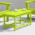 thumbnail image 2 of Westin Outdoor 35" Inch Adirondack Coffee Table for Patio Backyard UV Weather Resistant HDPE Plastic, Lime, 2 of 5