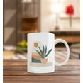 thumbnail image 3 of Boho Mug Cup,Abstract Boho Sun Mountains Pot Plant Ceramic Mug-11oz Coffee Milk Tea Mug Cup,Bohemian Home Decor,Gifts for Boho Lovers Girls Women Coworkers, 3 of 5