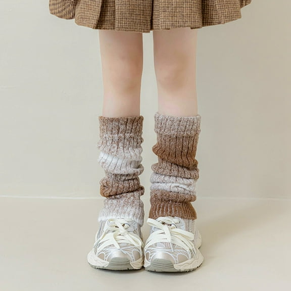 Kids Sock Knitted Leg Warmers for Girls Cozy Knee High Loose Socks for Comfortable Wear Stylish Winter Accessories for Children