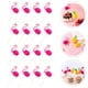 thumbnail image 4 of BRIGHTFUFU 30pcs pastel de fiesta hawaiano tarjetas insertadas pasteles decorativos adornos pastel, 4 of 7