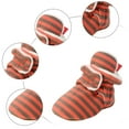 thumbnail image 5 of Quealent Baby Booties Cozy Fleece Slippers Soft Baby Shoes With Gripper Soles, Winter Infant Newborn Crib Sock Shoe Warm Footwear First Walkers Brick Red for Size 5.5, 5 of 7