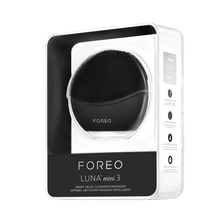 FOREO, LUNA MINI 3 Cleansing Facial Brush, Midnight Black