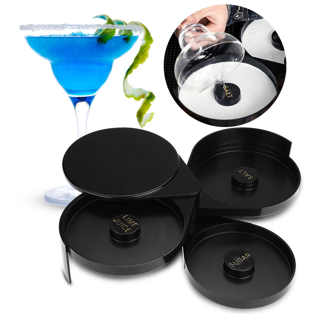Bandeja De Sal Para Cócteles De 3 Niveles - Para Margaritas Y Bloody Marys | Material ABS, Apto Para Lavavajillas