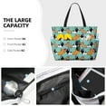 thumbnail image 5 of Yiaed Cute French Bulldog Print Large Capacity Beach Travel Bag - Waterproof Zipper Vacation Tote for Sandproof Storage, and Camping, 5 of 5