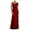 Wine, variant on Feancey Women's Formal Wedding Guest Dresses Elegant Lace Half Sleeve Crewneck Maxi Dress Trendy Ruffle Long Gowns Dresses Weekly Sales