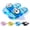 5.5, variant on Light Up Slippers for Women, Motion Sensor LED Slide Sandals with Cartoon Eyes, Lightweight Non Slip Indoor Outdoor Glow Slippers