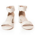 thumbnail image 6 of J. Adams Mimi Ankle Strap Kitten Sandal - Comfortable Low Heels for Women - Formal Sandals, 6 of 6