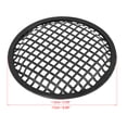 thumbnail image 3 of 6" Coche Altavoz Subwoofer Negro Metal Gofre Rejilla Protector Cubierta 2Piezas, 3 of 7