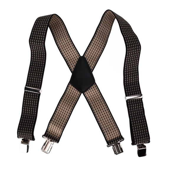 Holdup Suspender, Soft Comfortable Multifunctional Use X Type Suspenders With Heavy Duty Metal Clips For Suits For Pants For Men For Trousers