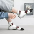 thumbnail image 6 of Uemuo Vintage Buffalo Plaid Christmas Camper Printed Crew Socks, Moisture-Wicking Socks, Athletic Socks for Men Breathable Cushion Socks Casual Sport Socks for Running Traveling, 6 of 6