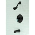 thumbnail image 4 of Kingston Brass KB6630CKL Kaiser Single-Handle Tub and Shower Faucet, Matte Black, 4 of 5