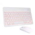 thumbnail image 1 of Teclado Universal Bluetooth Con Tableta Retroiluminada De 7 Colores Blanco Con Mouse Sunnimix Teclado bluetooth, 1 of 6