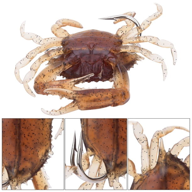 Sand Flea CO00053-LEURRE DE PECHE. Leurre Souple Pour Prédateurs.appât Artificiel Idéal Pour La Pêche Au Crabe Peeling Amber Glow