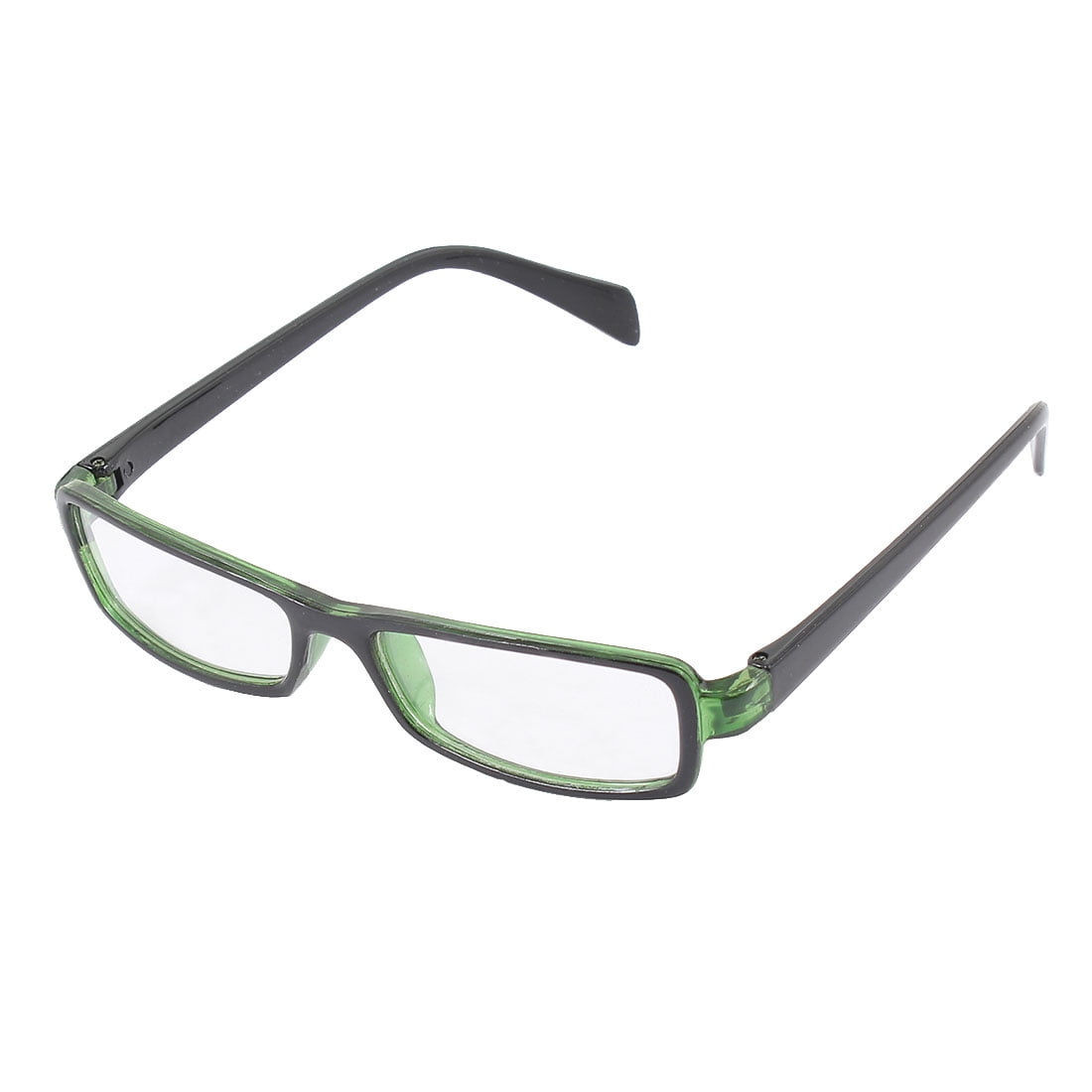 Unique BargainsPlastic Full Rectangle Frame Lens Plain Eyeglasses ...
