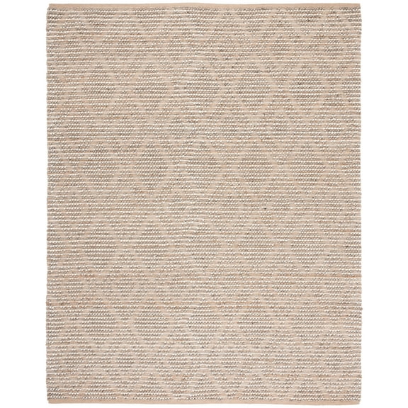 SAFAVIEH Natura Britta Diamond Area Rug, Natural/Grey, 8' x 10'