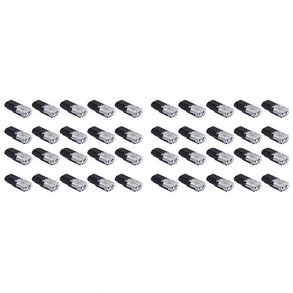 40PCS Double-Wire Plug-in Connector with Locking Buckle,Pluggable Connectors 2 Pin 2 Way Universal Compact Wire Terminal