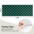 thumbnail image 5 of Teal and Black Checkerboard Pattern Kitchen Rug Mat,Kitchen Runner Rugs Non Skid Washable,Decorative Kitchen Floor Mats for Kitchen,Sink,Laundry,17"X47", 5 of 5