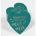 thumbnail image 2 of Inkdotpot 50 Pack Thank You From The New Wedding Favor Paper Tag Craft Real Rose Gold Foil Hang Tag, 2 of 6
