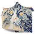 thumbnail image 3 of Sea Cat Hooded Blanket, 3 of 5
