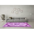 thumbnail image 3 of Ahgly Company Indoor Round Persian Purple Traditional Area Rugs, 5' Round, 3 of 4